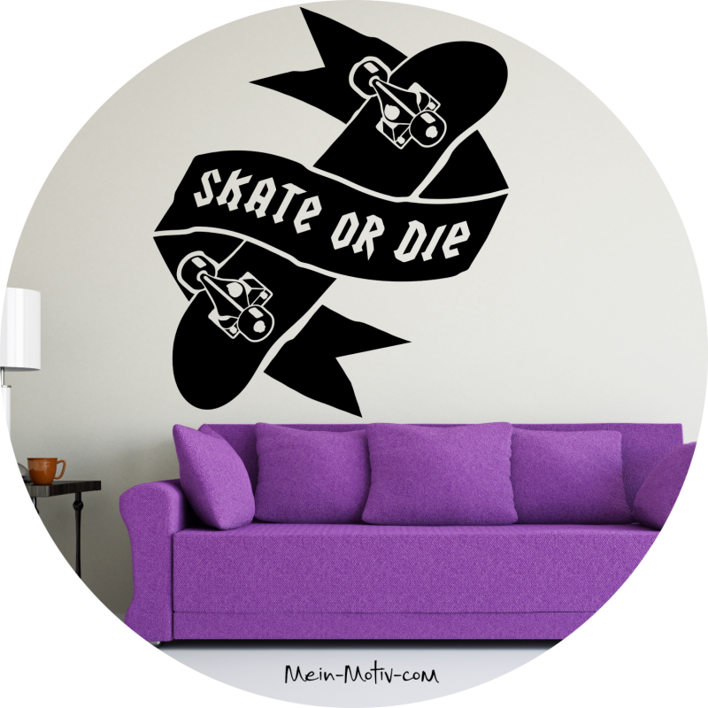 Preview: Wandtattoo 10015 Skate or Die